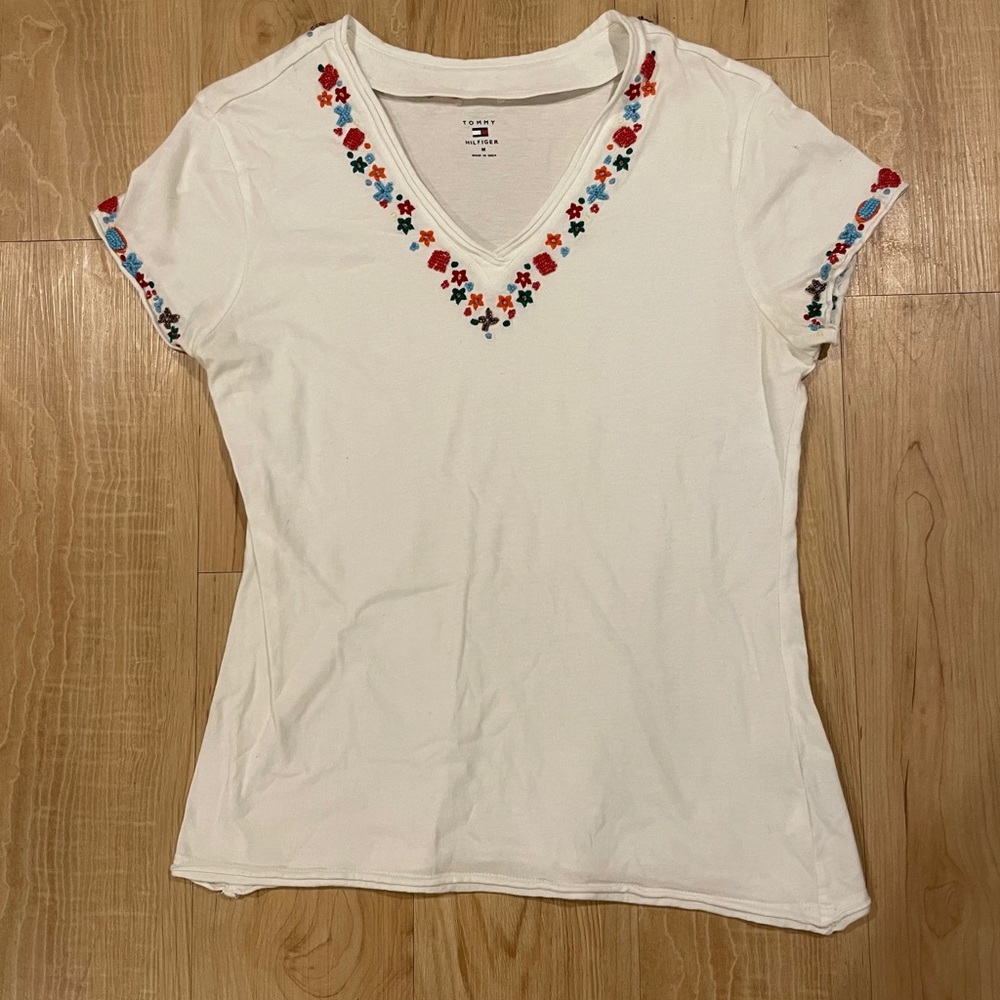 Tommy Hilfiger beaded shirt